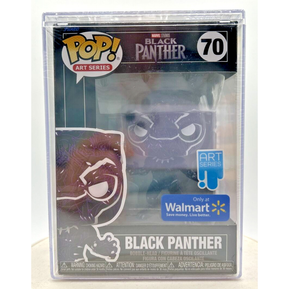 Funko Pop! Black Panther Art Series Walmart Exclusive in Hard Case #70‎ F19